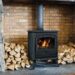 Wood burning stove installation