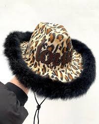 leopard print cowboy hat